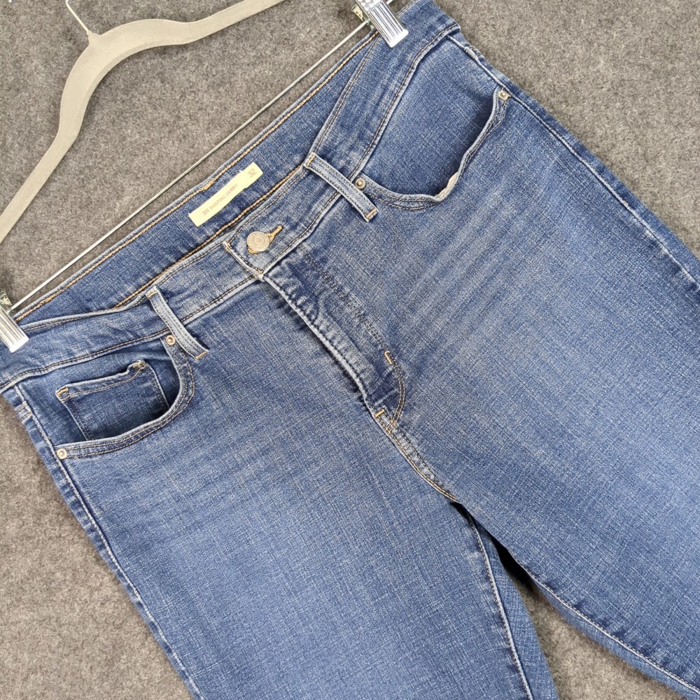 Levis 311 Shaping Skinny Jeans Womens 32 Medium Wash Blue Mid Rise Stretch Denim